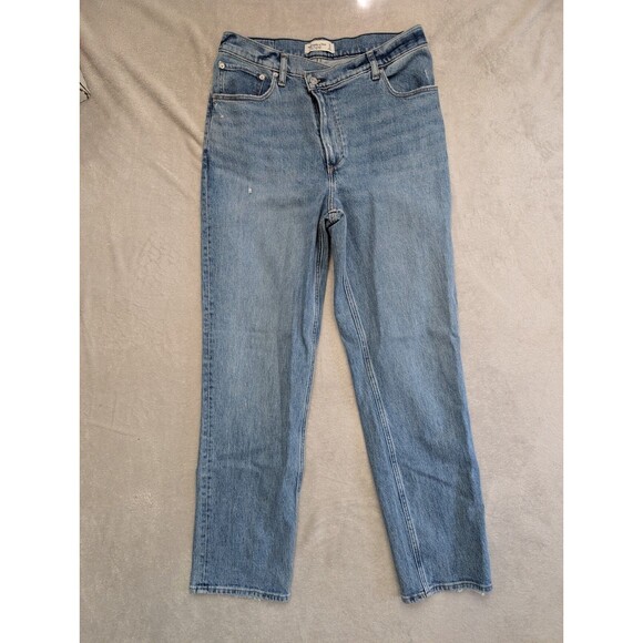Abercrombie & Fitch Womens Jeans 12R 31 90s Straight Leg Ultra High Rise - Picture 1 of 4